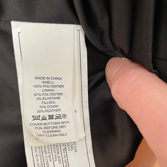 Kate Spade Black Jewel Button Puffer Coat Size 12 - Picture 13 of 13